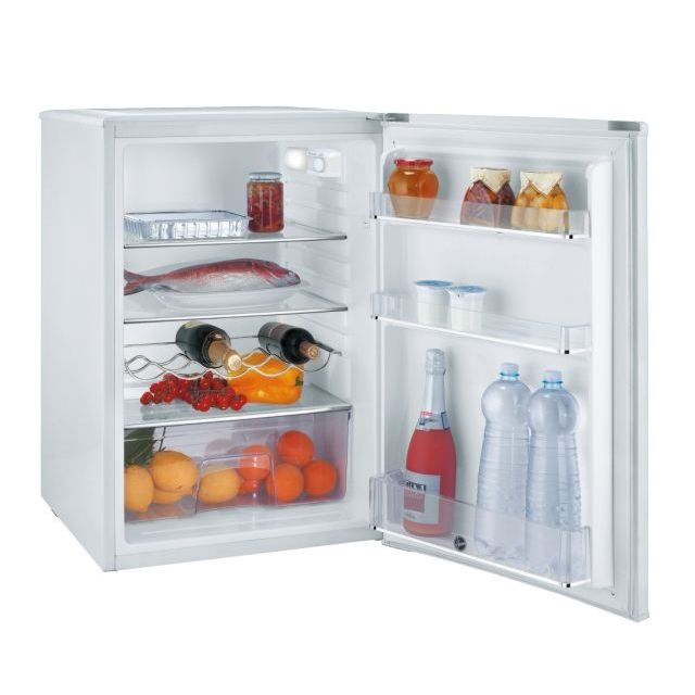 Hoover HFLE54WN Undercounter 55cm larder, white, , wine rack, silver trims White