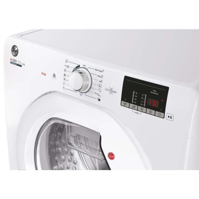 Hoover HLE C9DE-80 9kg Condenser Tumble Dryer White