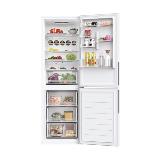 Hoover HOCE3T618EWKR HOCE3T618FWKR 59.5cm Frost Free Fridge Freezer - White White