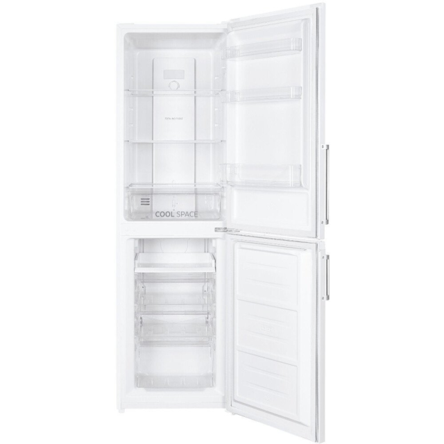 Hoover HOCH1T518FWHK 1.8M X 55Cm, Frost Free, White, 3 Shelves, Silver Trims, 4 Freezer Drawers Whit