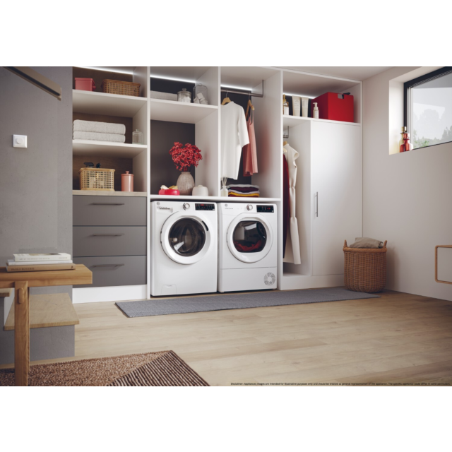 Hoover HRE C9TE-80 9kg Condenser Tumble Dryer White