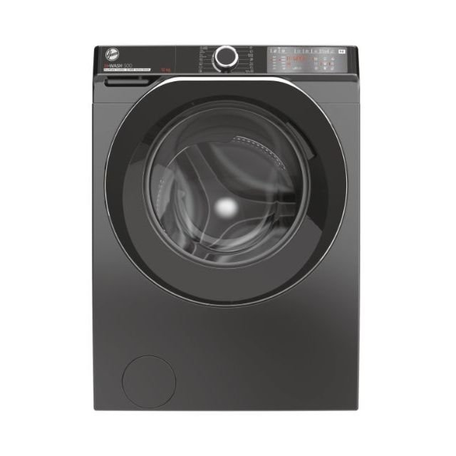 Hoover HWB412AMBCR H-Wash 500, 12kg 1400rpm Washing Machine - Graphite
