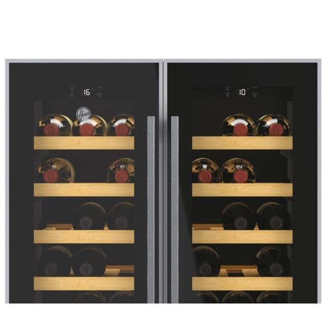 Hoover HWCB 60D UK/N  HWCB60DUK/N 59.5cm Built In Wine Cooler - Black