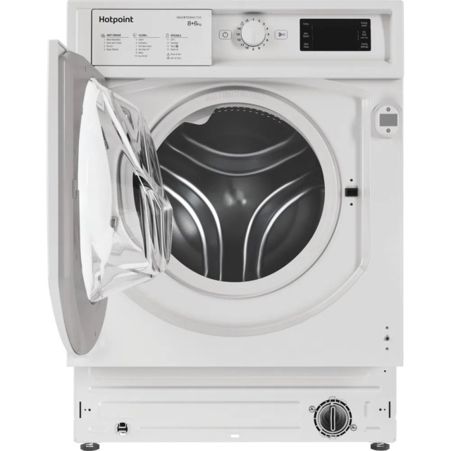 Hotpoint BI WDHG 861485 BIWDHG861485 8kg/6kg 1400 Spin Built In Washer Dryer - White