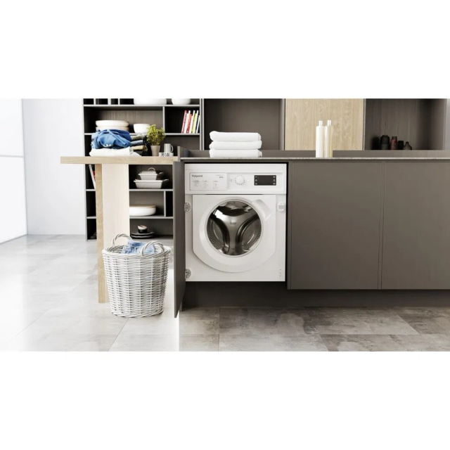 Hotpoint BI WDHG 861485 BIWDHG861485 8kg/6kg 1400 Spin Built In Washer Dryer - White