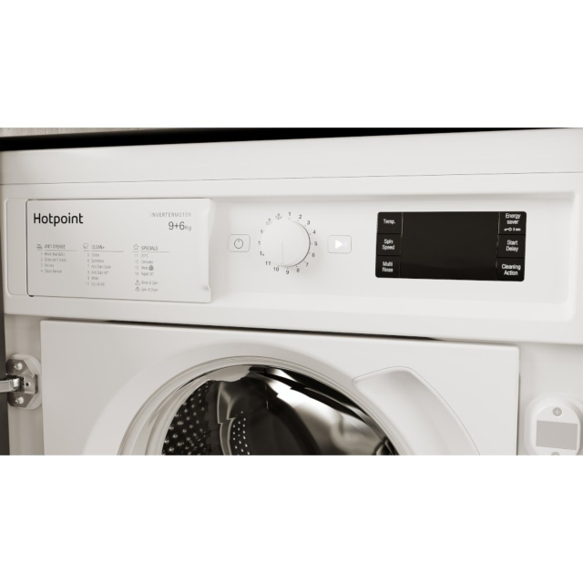 Hotpoint BI WDHG 961485 BIWDHG961485 9kg/6kg 1400 Spin Built In Washer Dryer - White