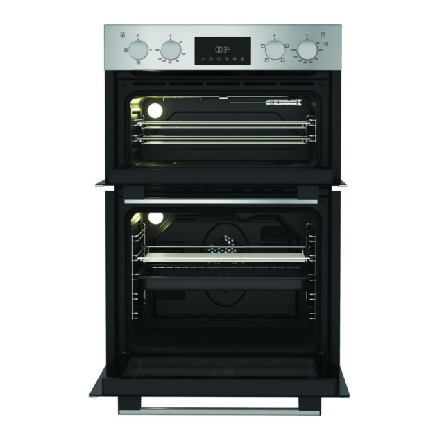 Hotpoint DIH10DIX 59.4cm Built-in Electric Double Oven Silver