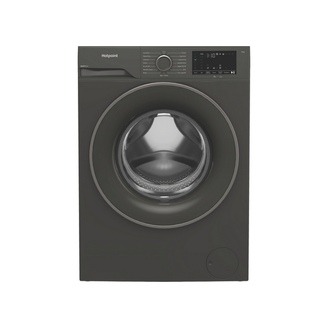 Hotpoint H101GANTISTAIN 10kg 1400 Spin Washing Machine with PetHairCare - Graphite 
