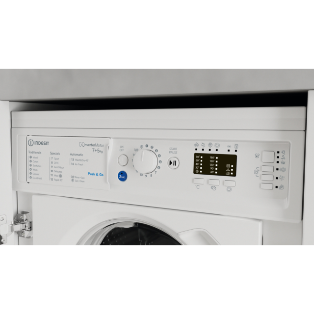 Indesit BIWDIL75148UK 7Kg/5Kg 1400 Spin Washer Dryer