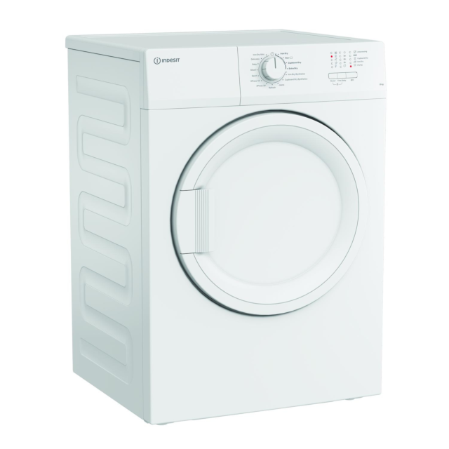 Indesit CYDA81WWGLUK 8Kg Vented Tumble Dryer - White