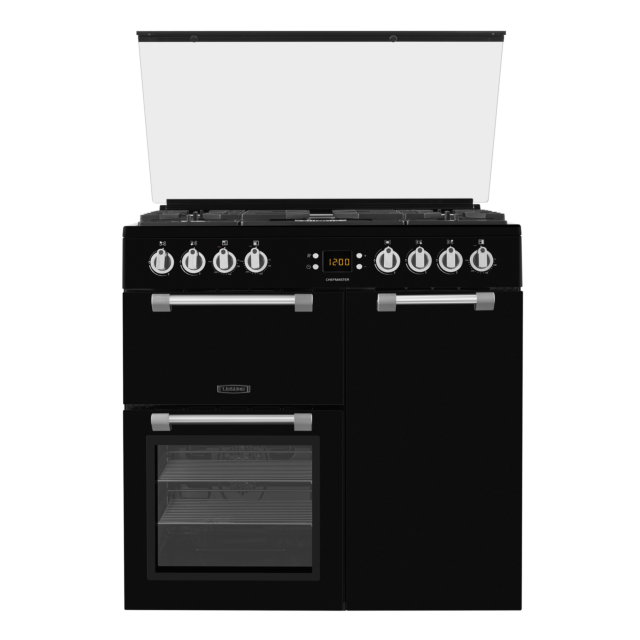Leisure CC90F531K 90cm Dual Fuel Rangecooker with Triple Oven and Gas Hob - Black