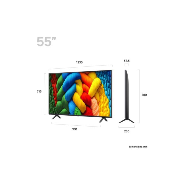Lg 55NANO80A6B.AEK 55inch 4K NanoCell Smart TV 