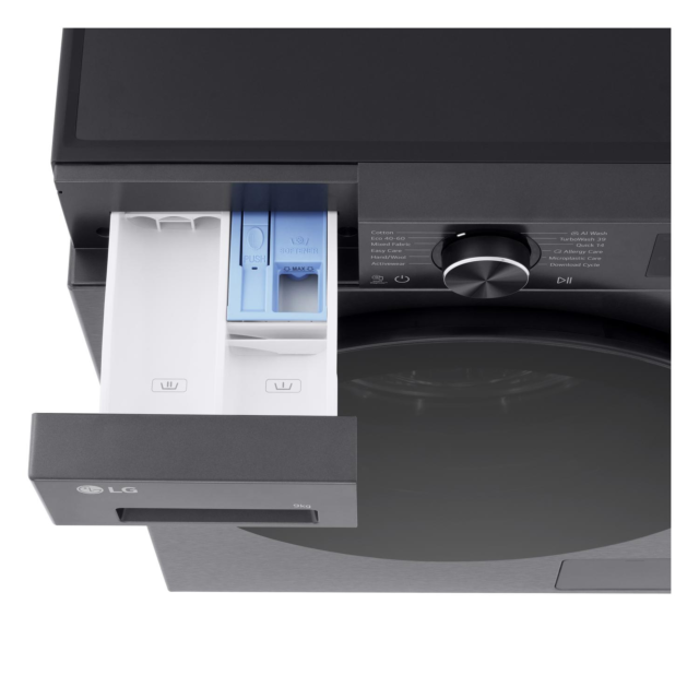 Lg F2X50S9TBB 9kg 1200 Spin Washing Machine - Black 