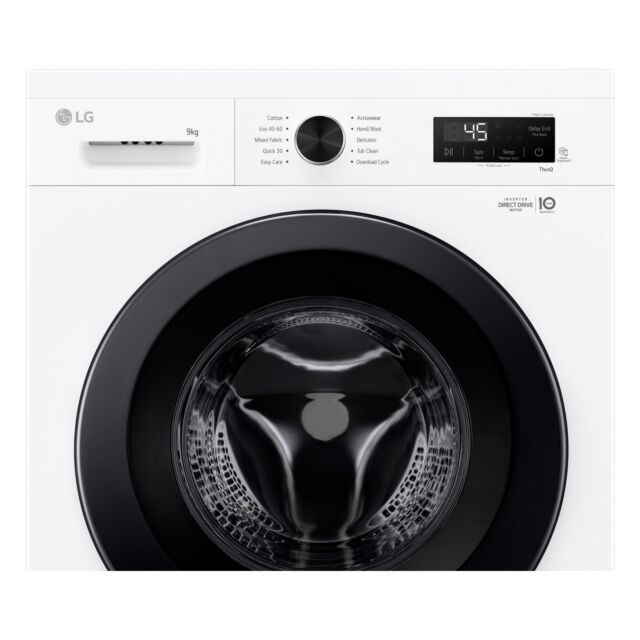 Lg F4X1009NWK 9kg 1400 Spin Washing Machine - White