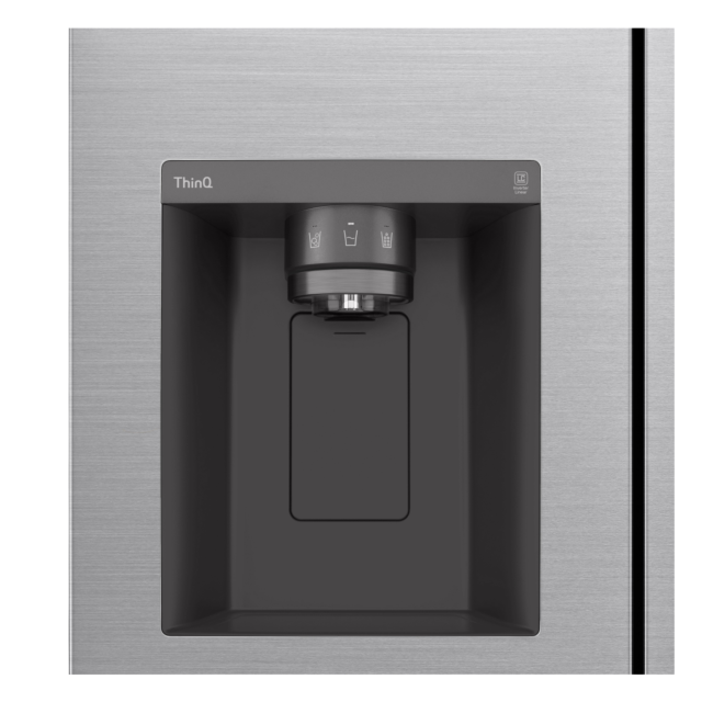 Lg GSLV71PZTD 91.3cm Frost Free American Style Fridge Freezer - Shiny Steel Shiny Steel