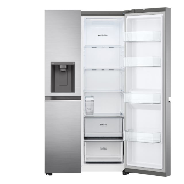 Lg GSLV71PZTD 91.3cm Frost Free American Style Fridge Freezer - Shiny Steel Shiny Steel