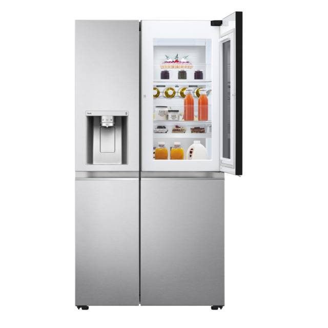 LG GSXV90BSAE Plumbed American Fridge Freezer - Premium Steel - Frost Free