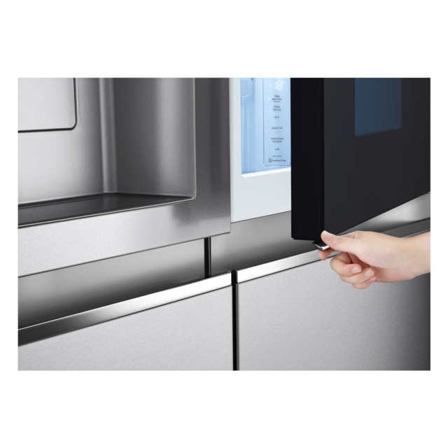 LG GSXV90BSAE Plumbed American Fridge Freezer - Premium Steel - Frost Free