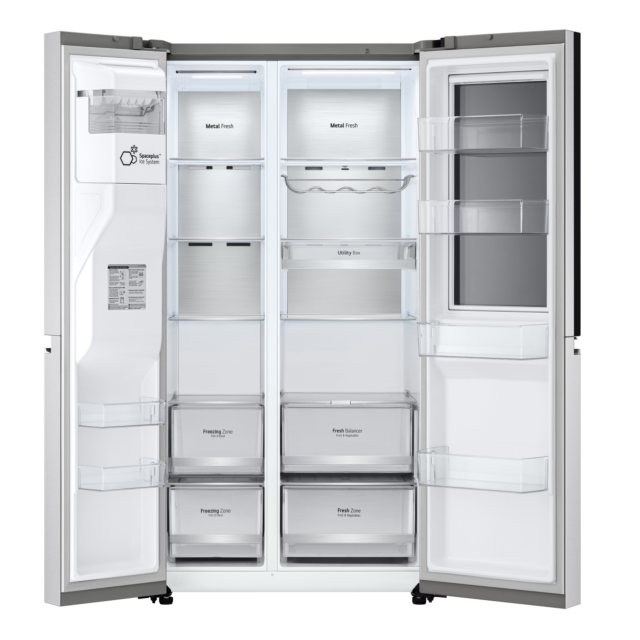 LG GSXV90BSAE Plumbed American Fridge Freezer - Premium Steel - Frost Free