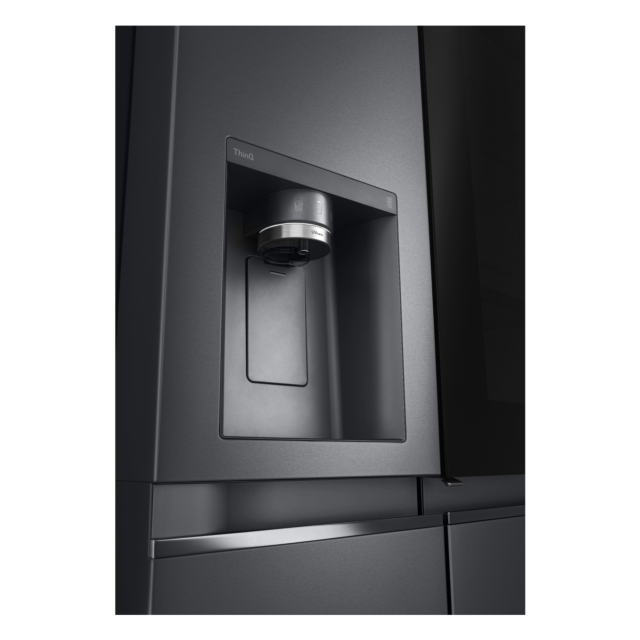 LG GSXV90MCAE 96.8cm Frost Free American Style Fridge Freezer - Matt Black