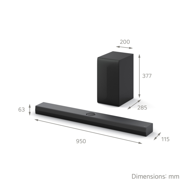 LG US70TY Wireless 3.1.1ch Soundbar & Subwoofer - Black
