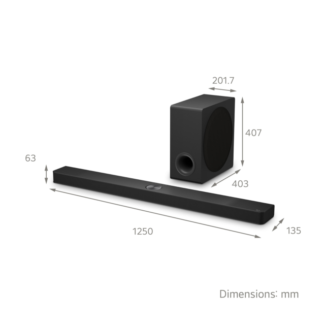 LG US90TY Wireless5.1.3ch Soundbar & Subwoofer - Black