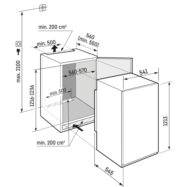 Liebherr IRBSD4120 plus BioFresh Integrated Fridge