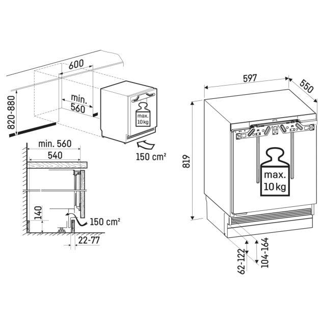 Liebherr SUFD3603 Under Counter Freezer with Smart Frost