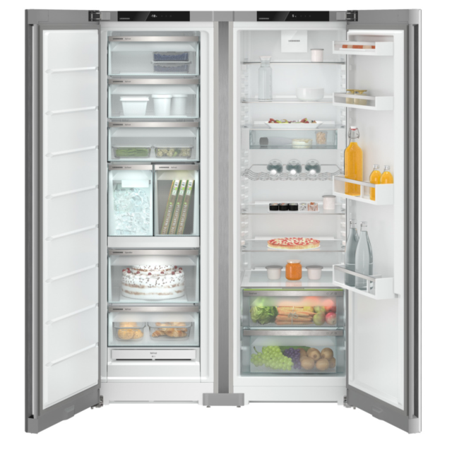 Liebherr XRFSF5240 EasyFresh, NoFrost, IceTower (Fixed Water Connection), 7 Freezer Drawers Silver