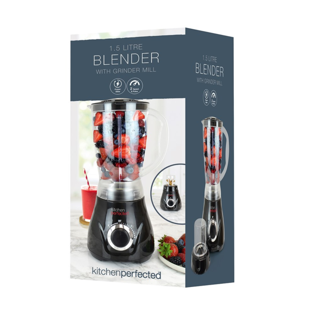 Lloytron LY5014 500W 1.5L Jug Blender With Mill Black