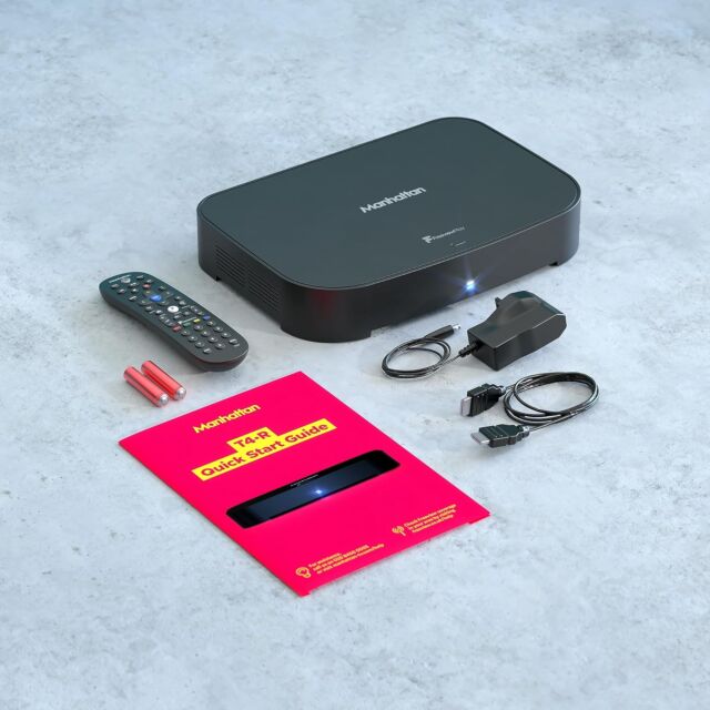 Manhattan T4.R.500GB 4K TV Pvr Black