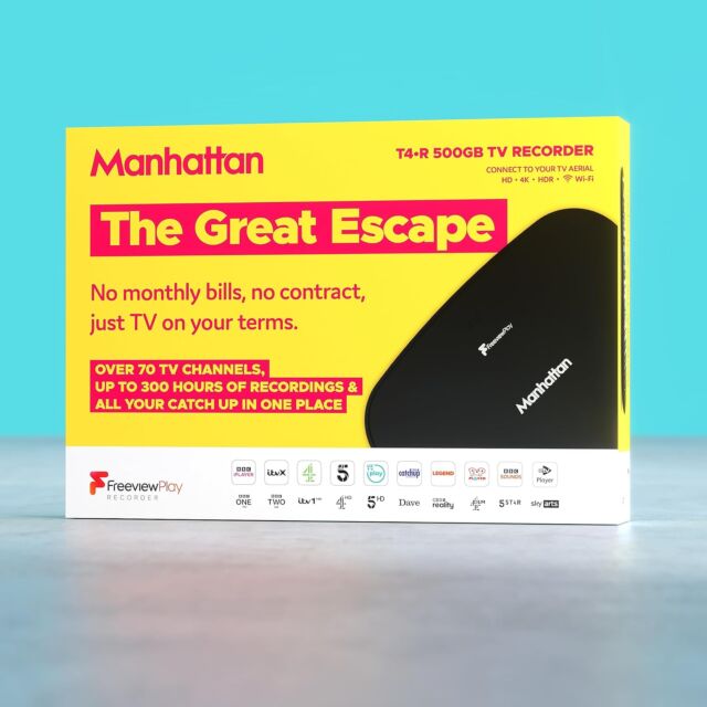 Manhattan T4.R.500GB 4K TV Pvr Black