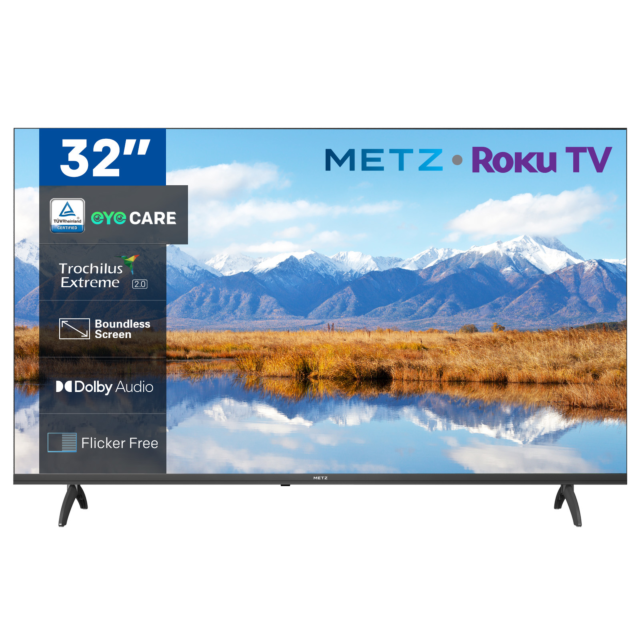 Metz 32MTF6000ZUK 32inch 2K DLED Smart TV - Black 