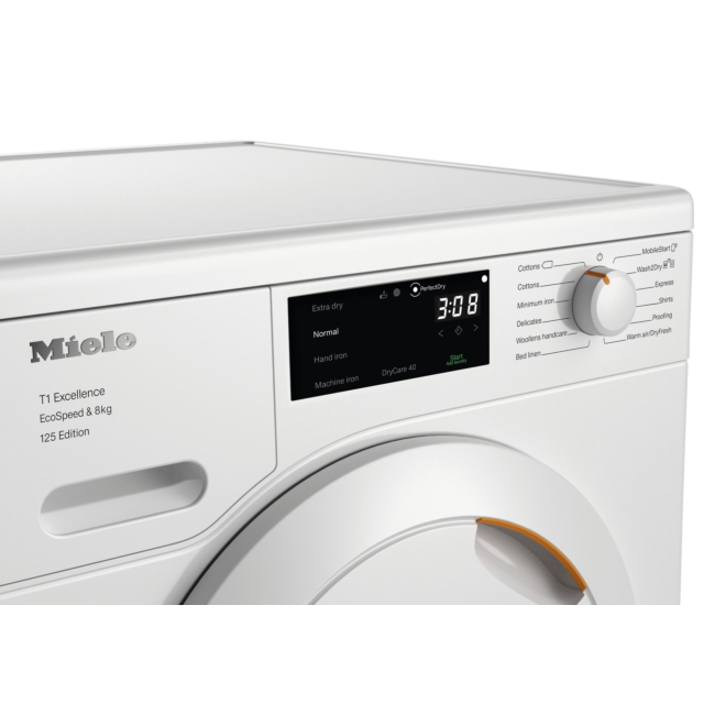 Miele TEC665WP 8Kg Heat Pump Tumble Dryer - White