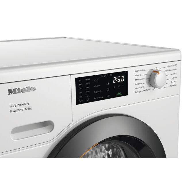 Miele WEB365 WCS 8kg 1400 Spin Washing Machine - Lotus White 