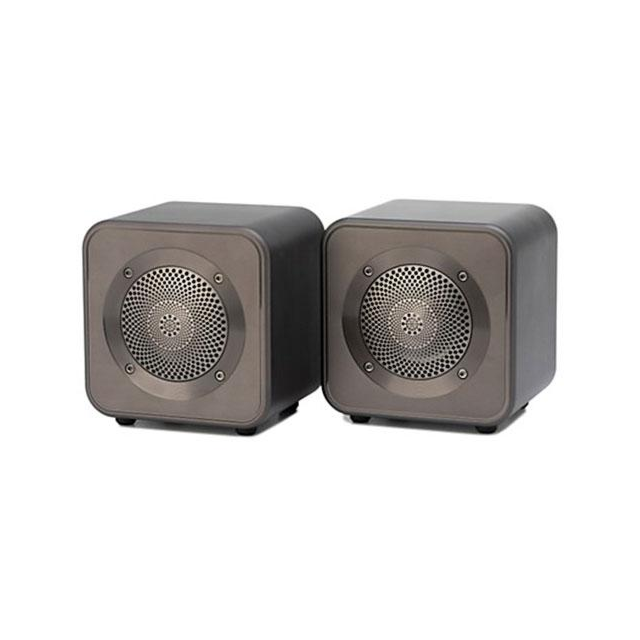 Mitchell Acoustics USTREAM GO Pair Portable active stereo wireless Speakers - Gun Metal Grey 