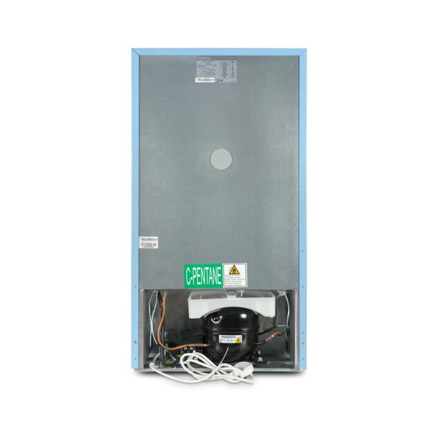 Montpellier MAB2035EPB 45.3cm Low Frost Undercounter Mini Retro Fridge Freezer -  Pastel Blue