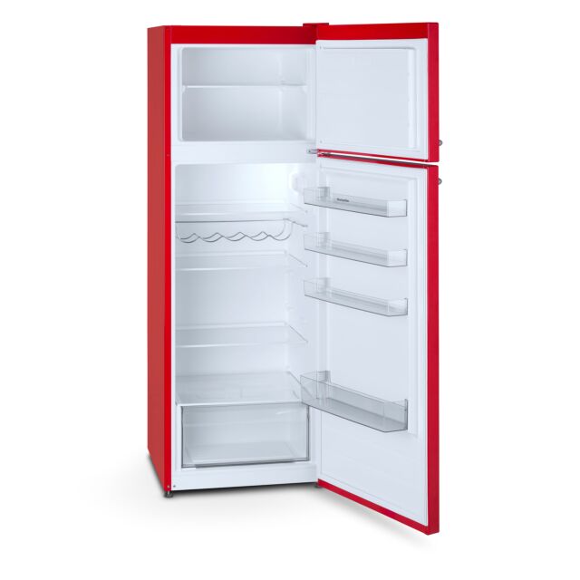 Montpellier MAB346ER 59.5cm 20/80 Fridge Freezer - Red