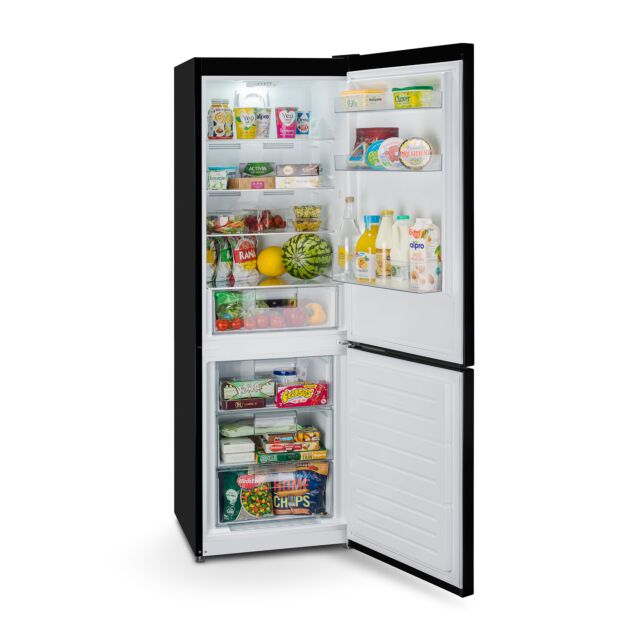 Montpeliier MAB386EK 59.5cm 60/40 No Frost Fridge Freezer - Black