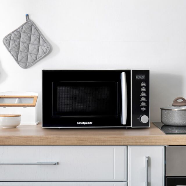 Montpellier MCM20WSC Combi Microwave 20L White With Stainless Interior