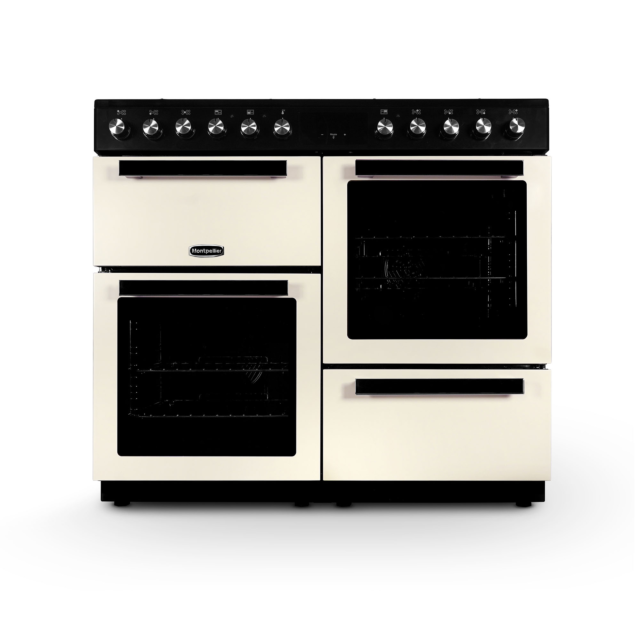 Montpellier MDFRC100C Cream 100cm Dual Fuel Cooker