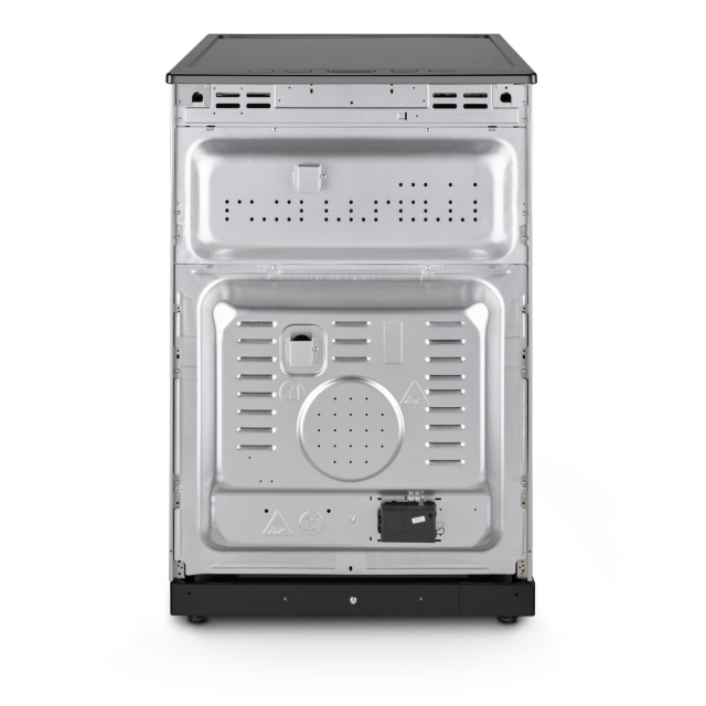 Montpellier MDOC60FS 60cm Double Oven Electric Cooker with Ceramic Hob - Silver