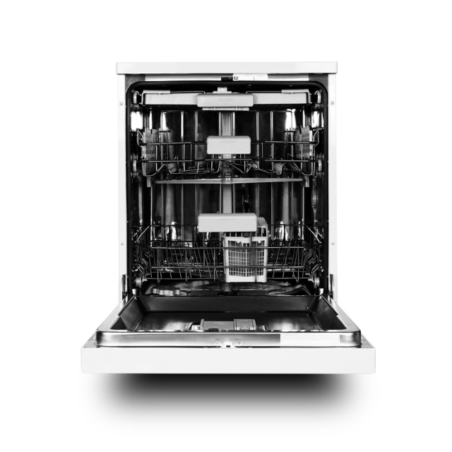 Montpellier MDWC1496W Slimline Dishwasher - White Finish