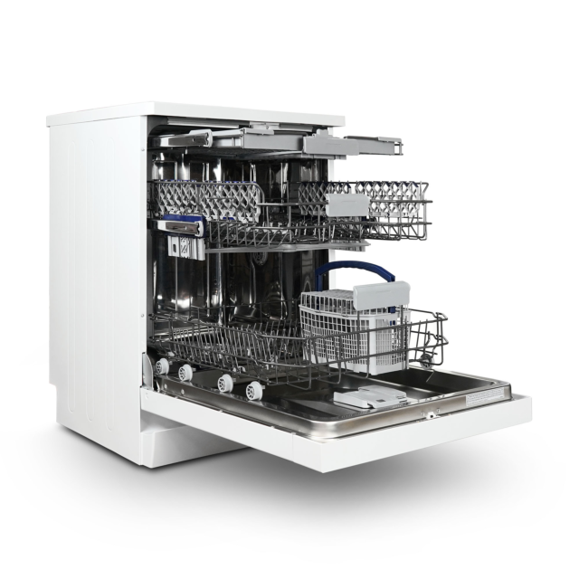 Montpellier MDWC1496W Slimline Dishwasher - White Finish