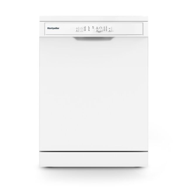 Montpellier MDWD1354W 60cm Freestanding Dishwasher in White