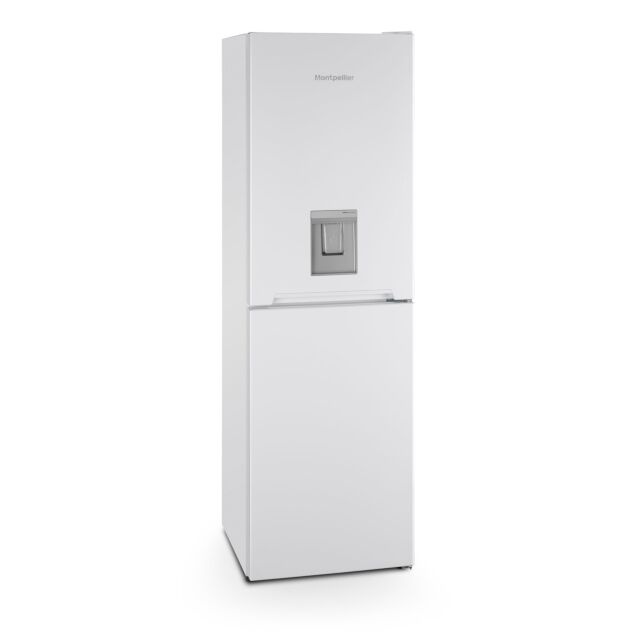 Montpellier MFF183EWWD 55cm Frost Free Fridge Freezer with Drinks Dispenser White 
