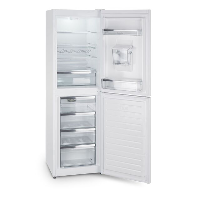 Montpellier MFF183EWWD 55cm Frost Free Fridge Freezer with Drinks Dispenser White 