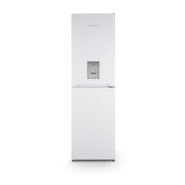 Montpellier MFF183EWWD 55cm Frost Free Fridge Freezer with Drinks Dispenser White 