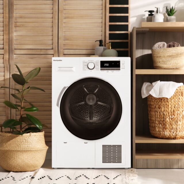 Montpellier MHP8SDW 8kg Heat Pump Dryer White 