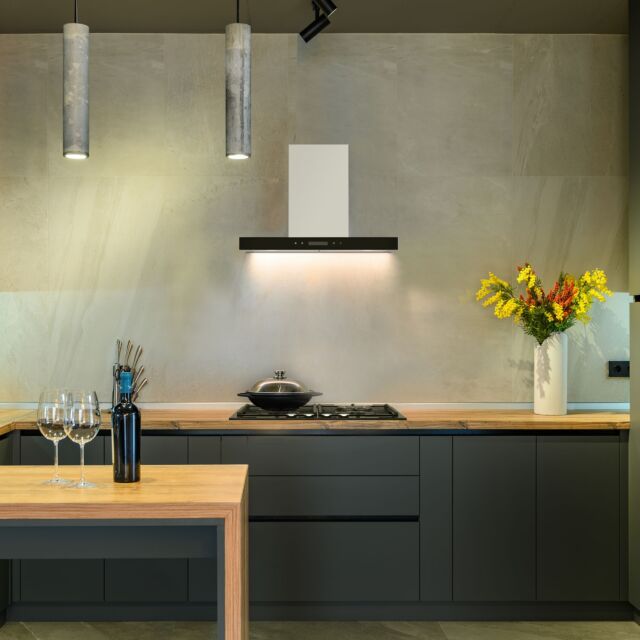 Montpellier MHT600X 60cm T Shaped Cooker Hood Stainless Steel